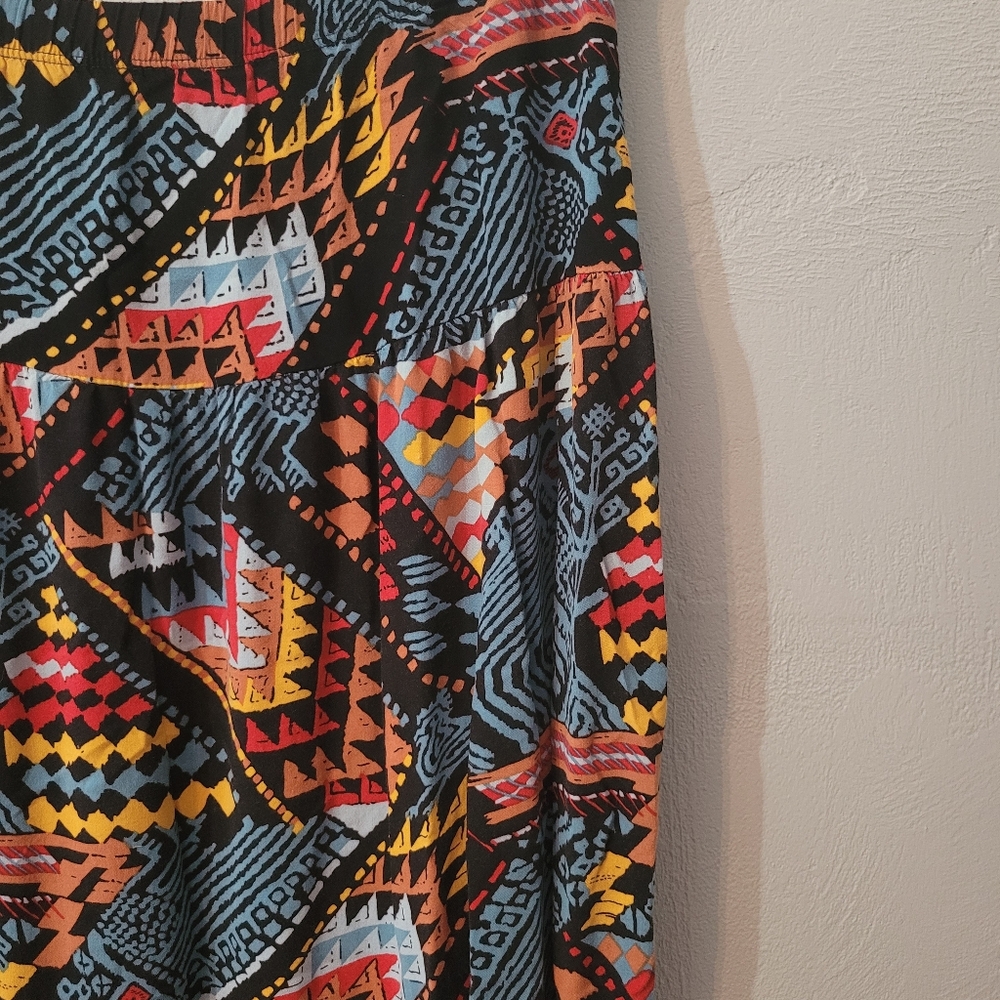 Notations Petite Unique Colorful Pattern Skirt Si… - image 3